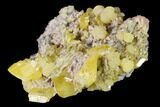 Yellow Wulfenite and Botryoidal Mimetite - La Morita Mine, Mexico #170299-1